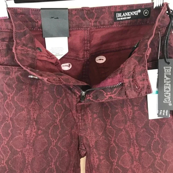 Blank NYC The Reade Crop Skinny Jean Snake Print - Picture 9 of 10